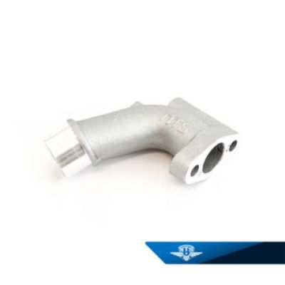 Svängt insugningsrör, passar fläktkylda Puch. 17mm.