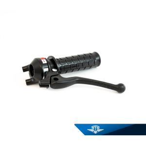 Växelhandtag 2-växlat, svart med svart handtagsarm. NTS-682.5. Svart/KSZ2.