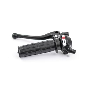 Växelhandtag 2-växlat, svart med svart handtagsarm.