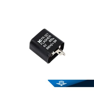 Blinkersrelä 6 volt, två stift. Honda, Suzuki & Yamaha.