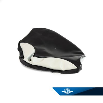 Sadelklädsel Crescent, svart/vit.