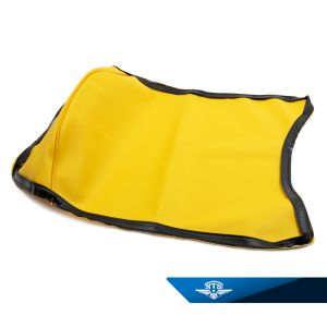 Sadelklädsel, Honda MT50. Gul med kederlist.