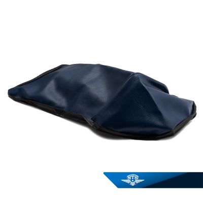 Sadelklädsel, Honda MT50. Blå med kederlist.