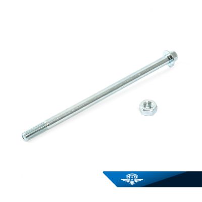 Framaxel/svingaxel. 190mm, M10x1,25.