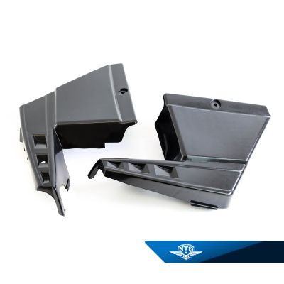 Sidokåpor Puch Montana, Nevada, m.fl. Säljs parvis. Svarta.