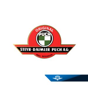 Bakskärmsdekal Puch, alla modeller från 1962-. Säljs styckvis.