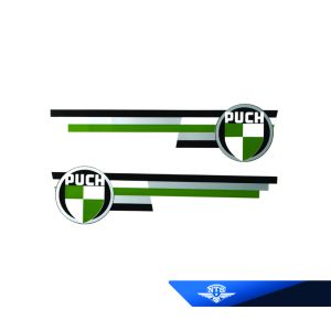 Tankdekaler Puch Dakota & Dixie upp till -1968, säljs parvis.