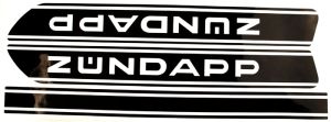 Tankdekaler Zundapp KS50, 529/530, 1976-78. Säljs parvis.