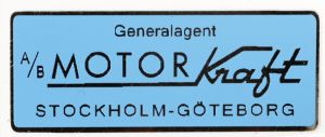 Dekal “Motorkraft” -1966, säljs styckvis.