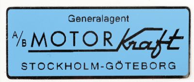 Dekal “Motorkraft” -1966, säljs styckvis.