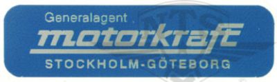 Dekal Zundapp “Motorkraft” 1967-, säljs styckvis.