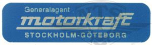 Dekal Zundapp “Motorkraft” 1967-, säljs styckvis.