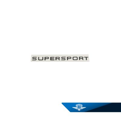 Tankdekal “Super Sport” svart, säljs styckvis.