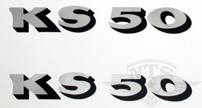 Sidokåpsdekaler Zundapp KS50, 1976, säljs parvis.