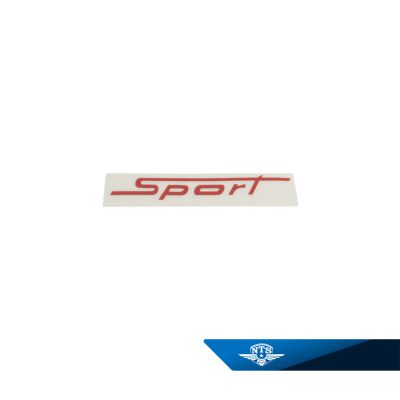 Tankdekal Zundapp. Sport röd, säljs styckvis.