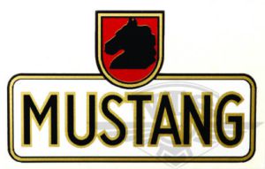 Ram & bakskärmsdekal Mustang, säljs styckvis.