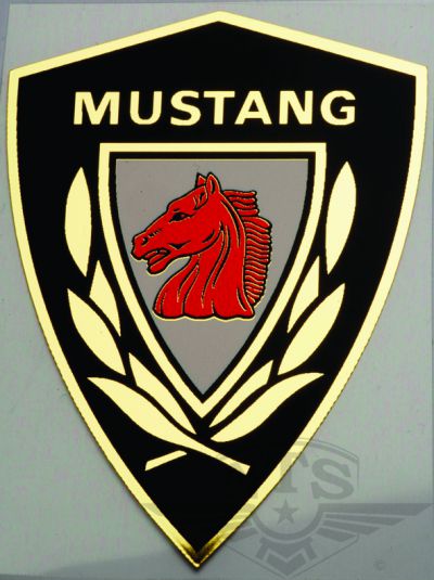 Tankdekal & under sadel mustang, säljs styckvis.