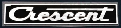 Ram/bakskärmsdekal Crescent, 60x13mm, 1971-76, säljs styckvis.