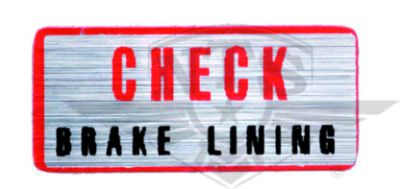 Dekal till bromssköld, Yamaha DT50MX & FS1, säljs styckvis.