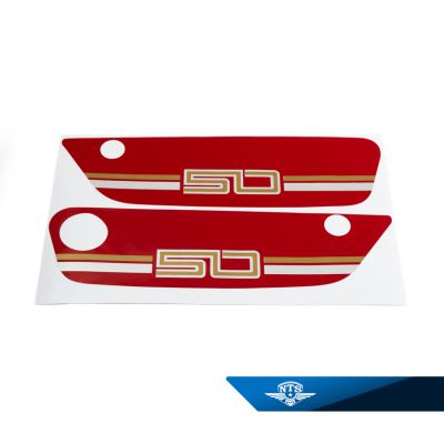 Sidokåpsdekalsats Suzuki K50 N/DN, 1979-82, säljs i sats.