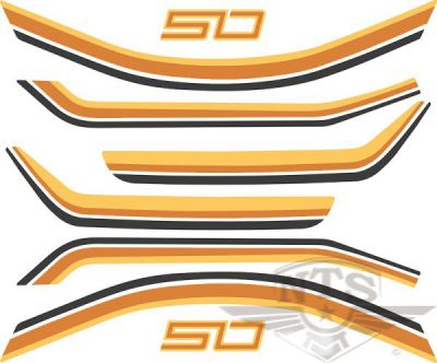 Dekalsats Suzuki K50 Z/DZ, 1983-, säljs i sats.