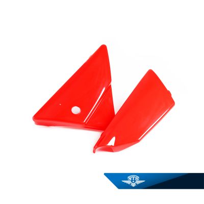 Sidokåpor röda, Yamaha DT50MX, säljs parvis.