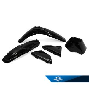 Kåpsats Yamaha DT50MX/DT80MX, svart.