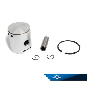 Kolv Zundapp 70cc, C-klassning. 1971-, för lång vevstake, med 12 kolvbult. Diameter 44,955mm.