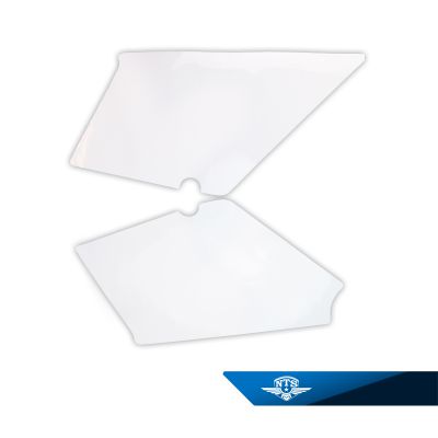 Sidokåpsdekalsats Honda MT50, vita, säljs parvis.