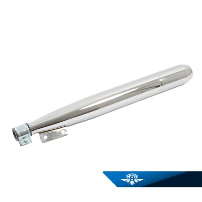 Ljuddämpare Puch, 28mm inklusive främre avgasklammer.