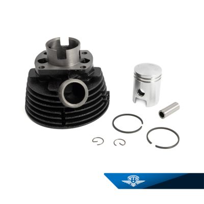 3,5hk cylinder Sachs, fartvindskyld, 50cc. Komplett med 38mm kolv. Ø=119mm.