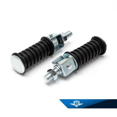 Fotstöd universal med gängfäste M12x1,25, vikbart. Säljs parvis.