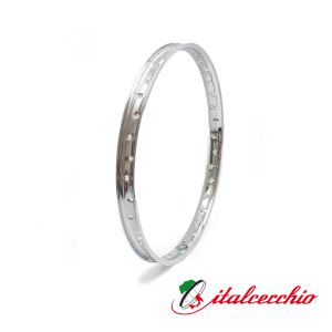 Fälgbana 1,20x17", 36 hål. Piaggio, Puch m.fl. Italcerchio, kromad.