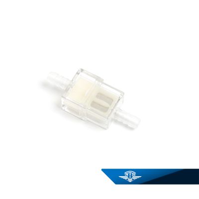 Bensinfilter fyrkantig, vit.