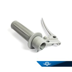 Kopplingshandtag grå/grå. Arm massiv aluminium utan kula. NTS-101B.3. Grå/KS.