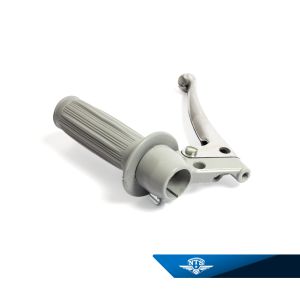 Kopplingshandtag komplett, grå/grå. Arm pressad aluminium med kula. NTS-101B.2. Grå/KS.