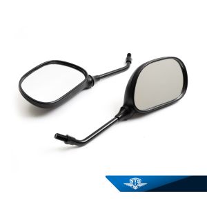 Backspegel rektangulär universal. Höger+vänster. M10, svart.