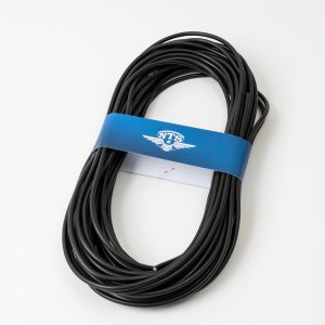 Tändkabel 5mm, 1 meter, svart.