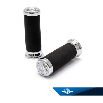 Gummihandtag Soft Grip 120mm, svarta. 22/24mm, säljs parvis.