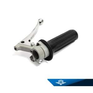 Gashandtag grå/svart. Arm pressad aluminium med kula. NTS-233.2. Grå/KSZ.