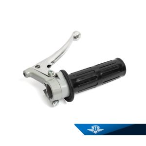 Gashandtag grå/svart. Arm pressad aluminium med kula. NTS-233.2. Grå/KSZ3.