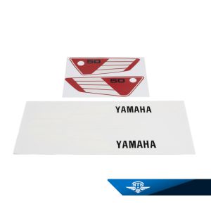 Dekalsats Yamaha FS1 1982-88. Röd / vit / svart.