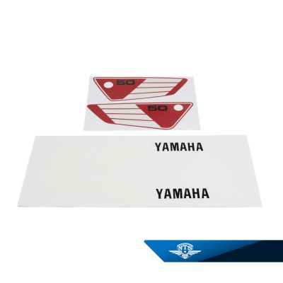 Dekalsats Yamaha FS1 1982-88. Röd / vit / svart.