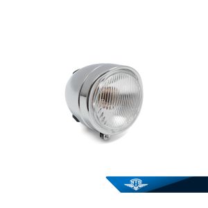 Framlyse Puch, Hercules & MCB m.fl. Komplett med lyktinsats. Kromat lykthus.