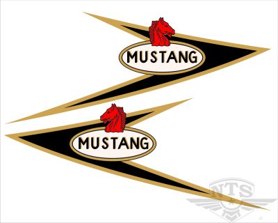 Tankdekalsats Mustang. 1962-70.