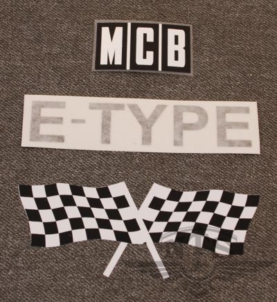 Sidokåpsdekalsats MCB E-Type. 1973-76.
