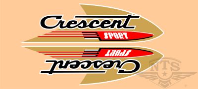 Tankdekalsats, Monark & Crescent Raket Sport 1961.