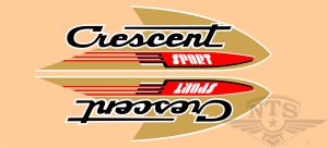 Tankdekalsats, Monark & Crescent Raket Sport 1961.