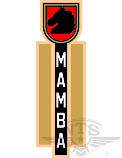 Dekal nedanför tanklock, Mustang Mamba.