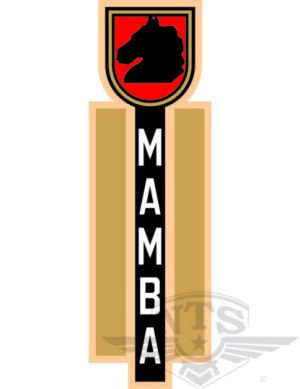 Dekal nedanför tanklock, Mustang Mamba.